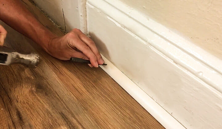 How to Install Quarter Round without A Nail Gun