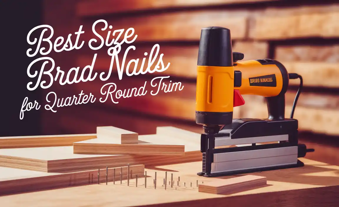 Best Size Brad Nails For Quarter Round Trim