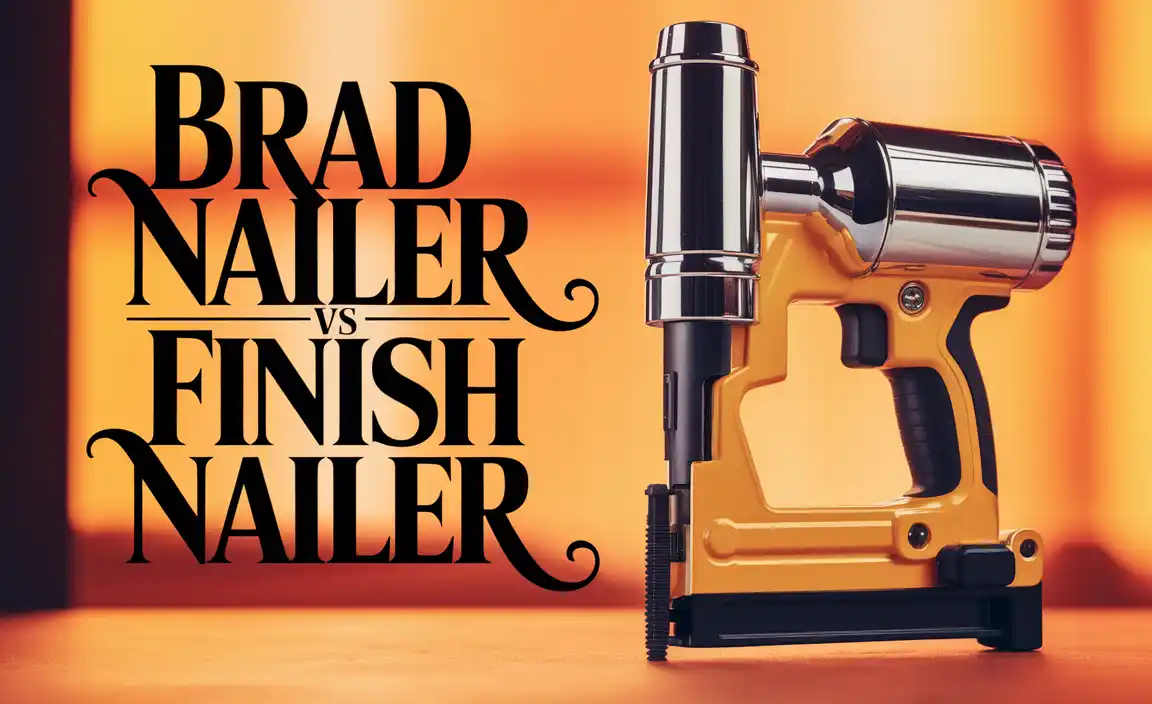 Brad Nailer Vs Finish Nailer