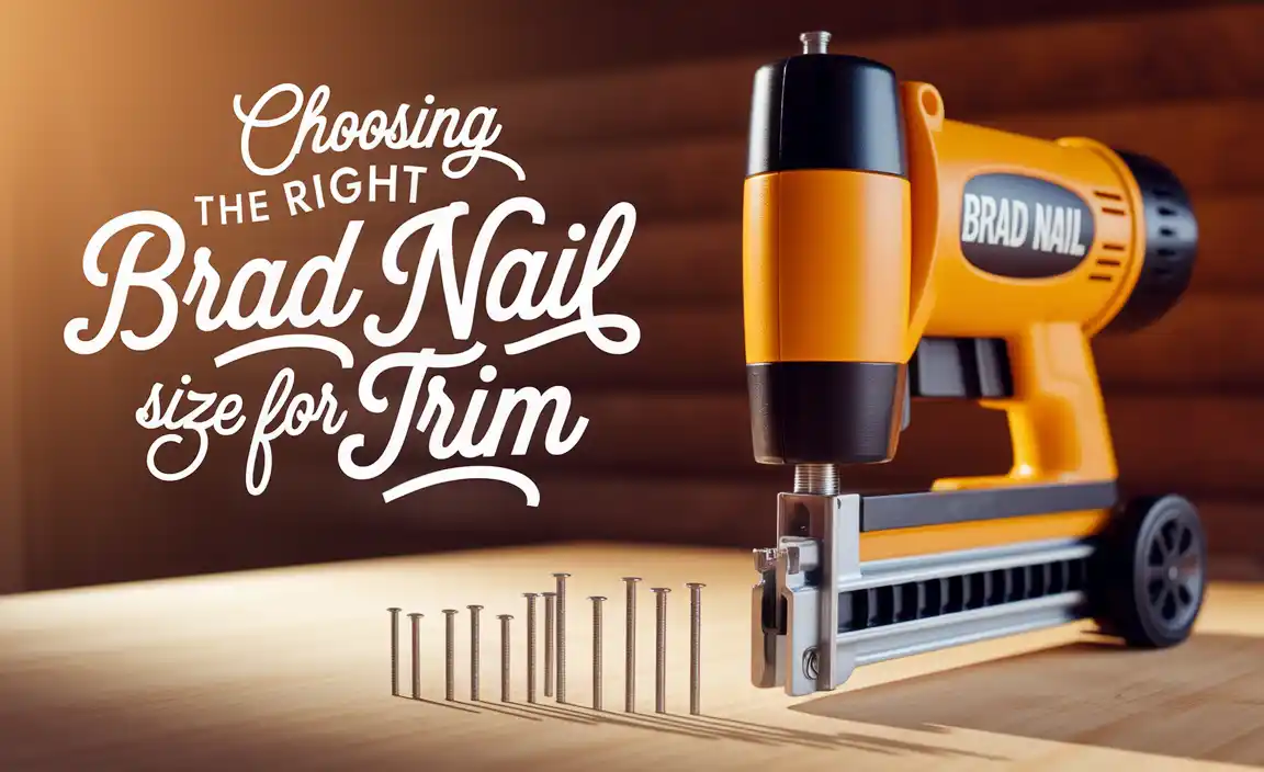 Choosing The Right Brad Nail Size For Trim