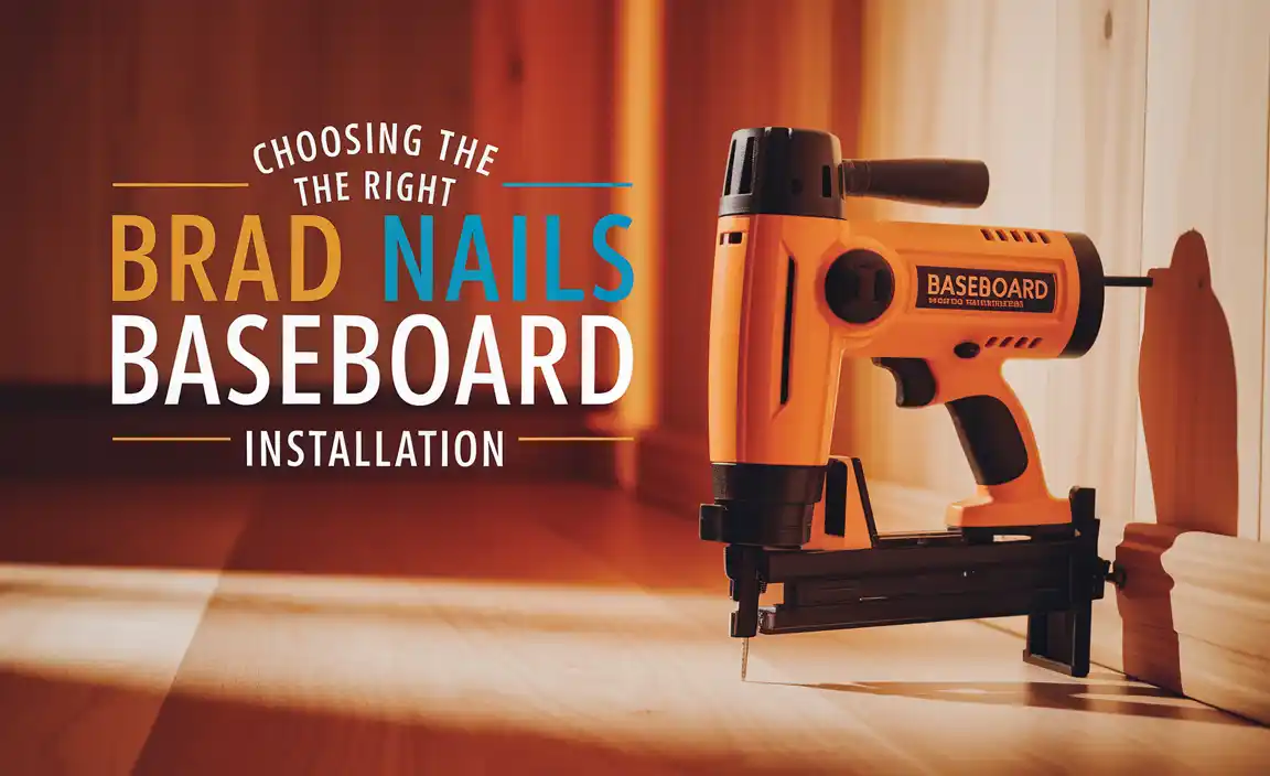 Choosing The Right Brad Nails For Baseboard Installation
