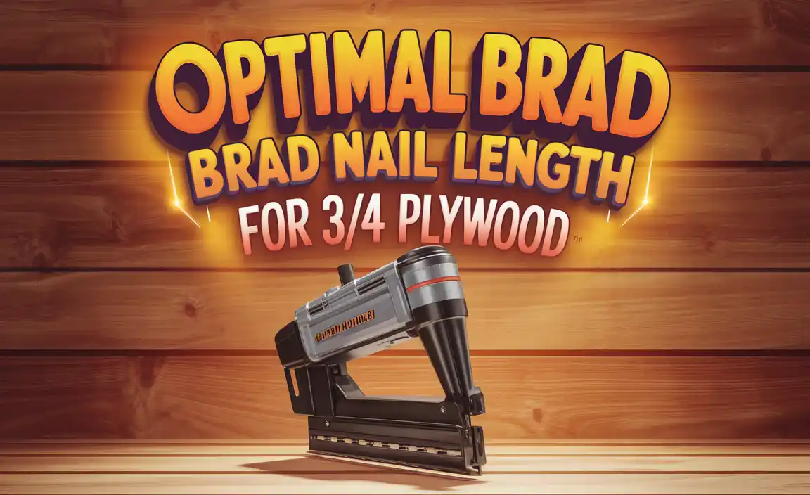 Optimal Brad Nail Length For 3/4 Plywood