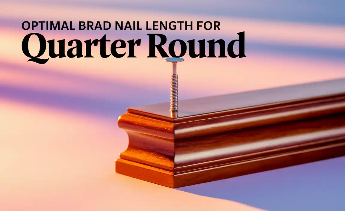 Optimal Brad Nail Length For Quarter Round