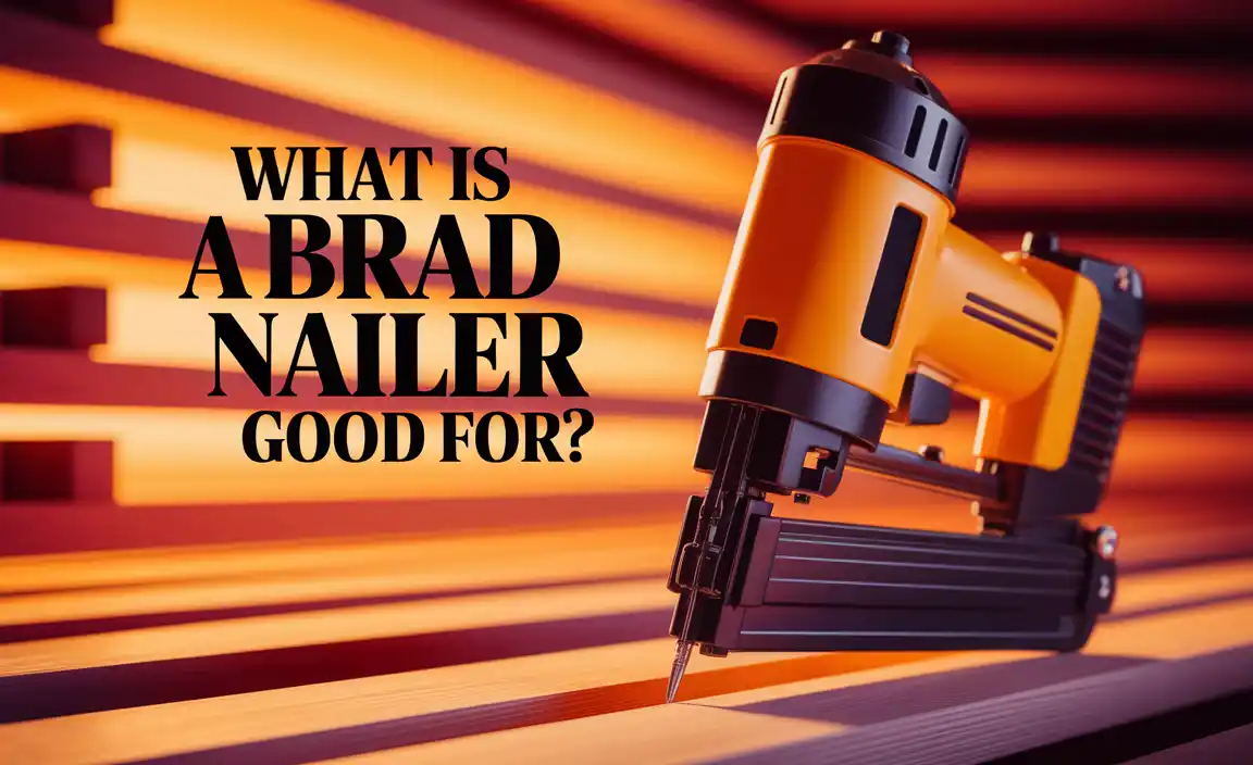What Is A Brad Nailer Good For