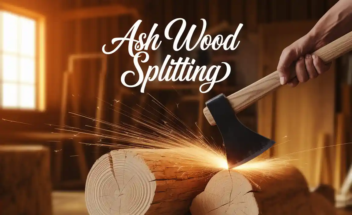 Ash Wood Splitting