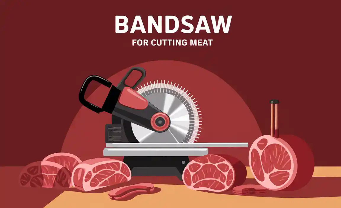Bandsaw For Cutting Meat