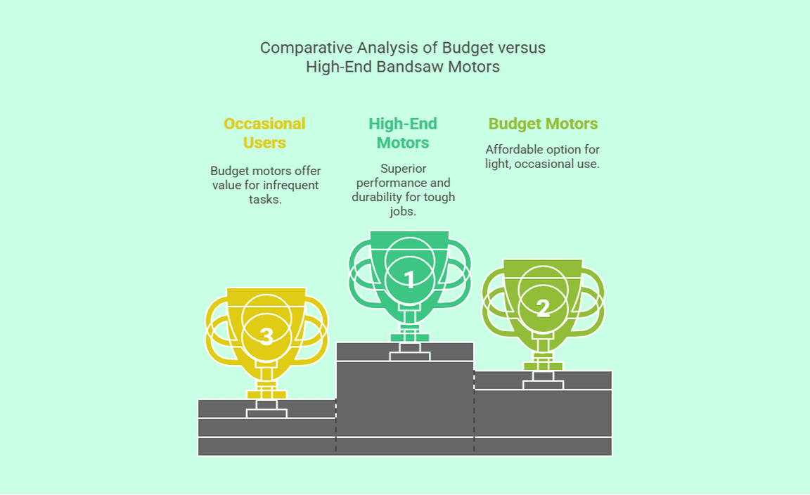 Comparative Analysis of Budget versus High-End Bandsaw Motors