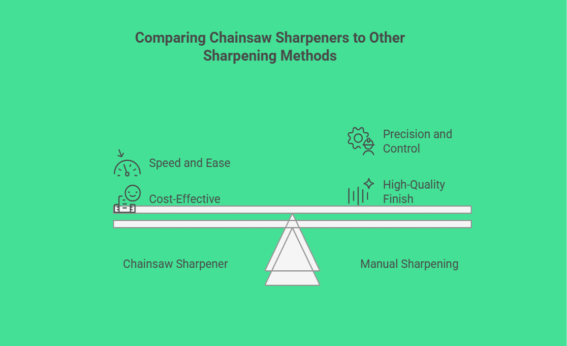 Comparing Chainsaw Sharpeners to Other Sharpening Methods