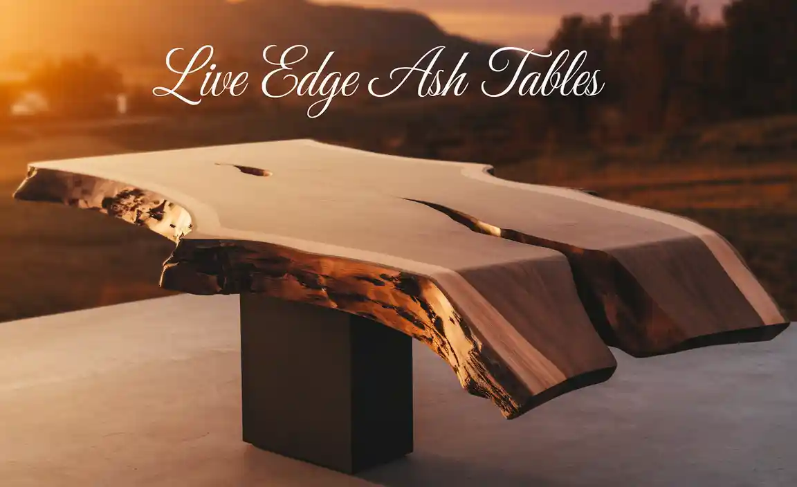 Live Edge Ash Tables