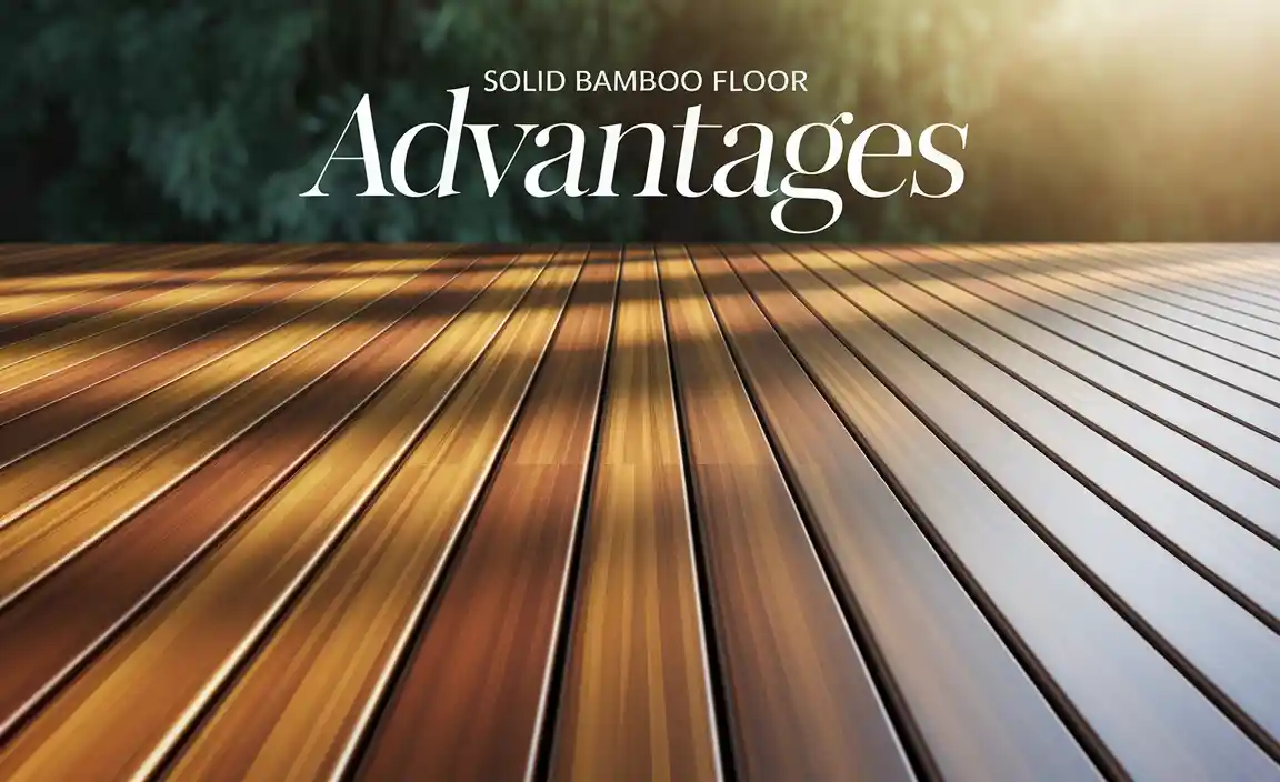 Solid Bamboo Floor Advantages