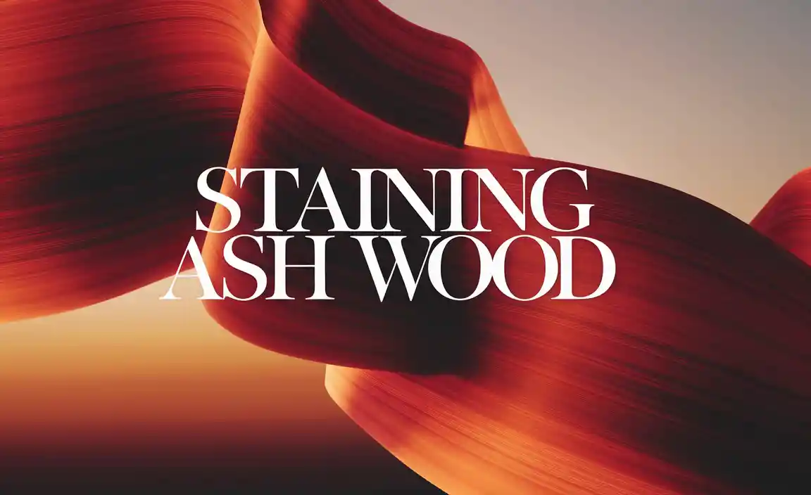 Staining Ash Wood