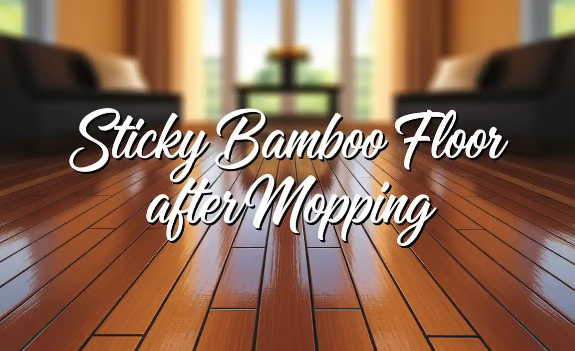 Sticky Bamboo Floor After Mopping