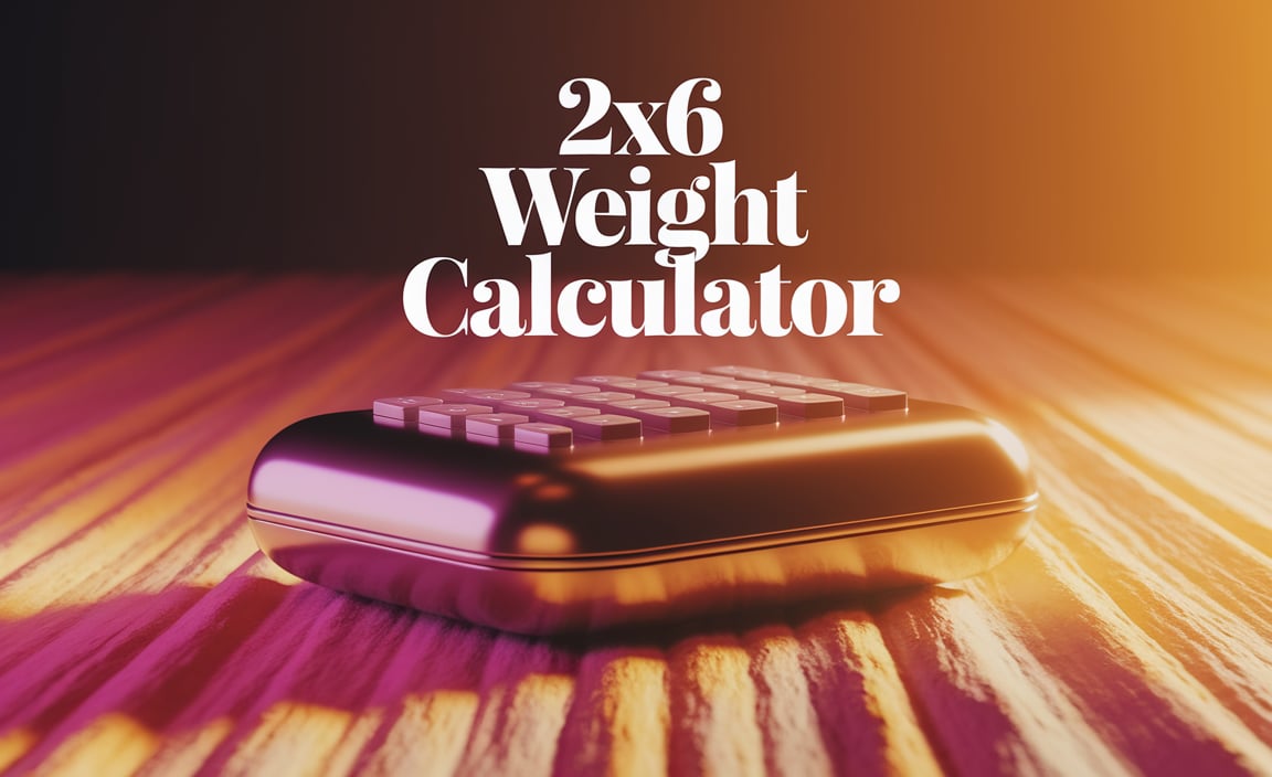 2X6 Weight Calculator