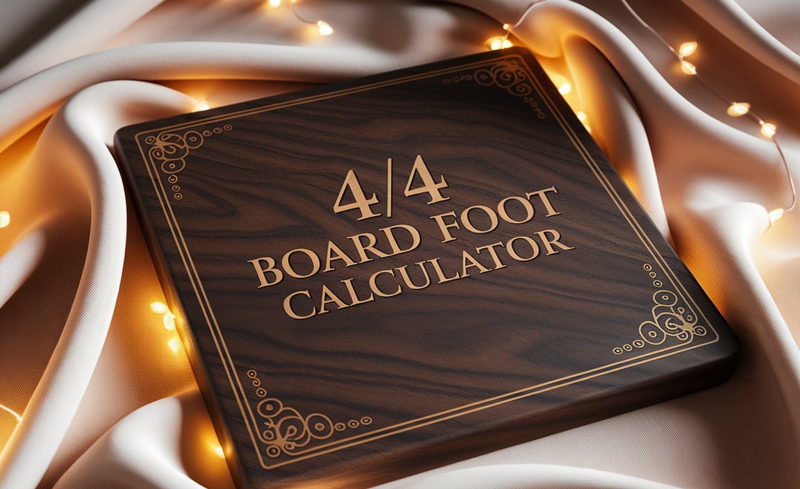 4-4 Board Foot Calculator