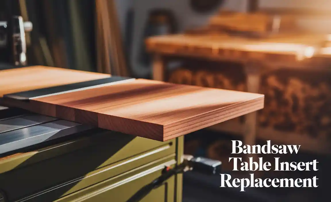 Bandsaw Table Insert Replacement