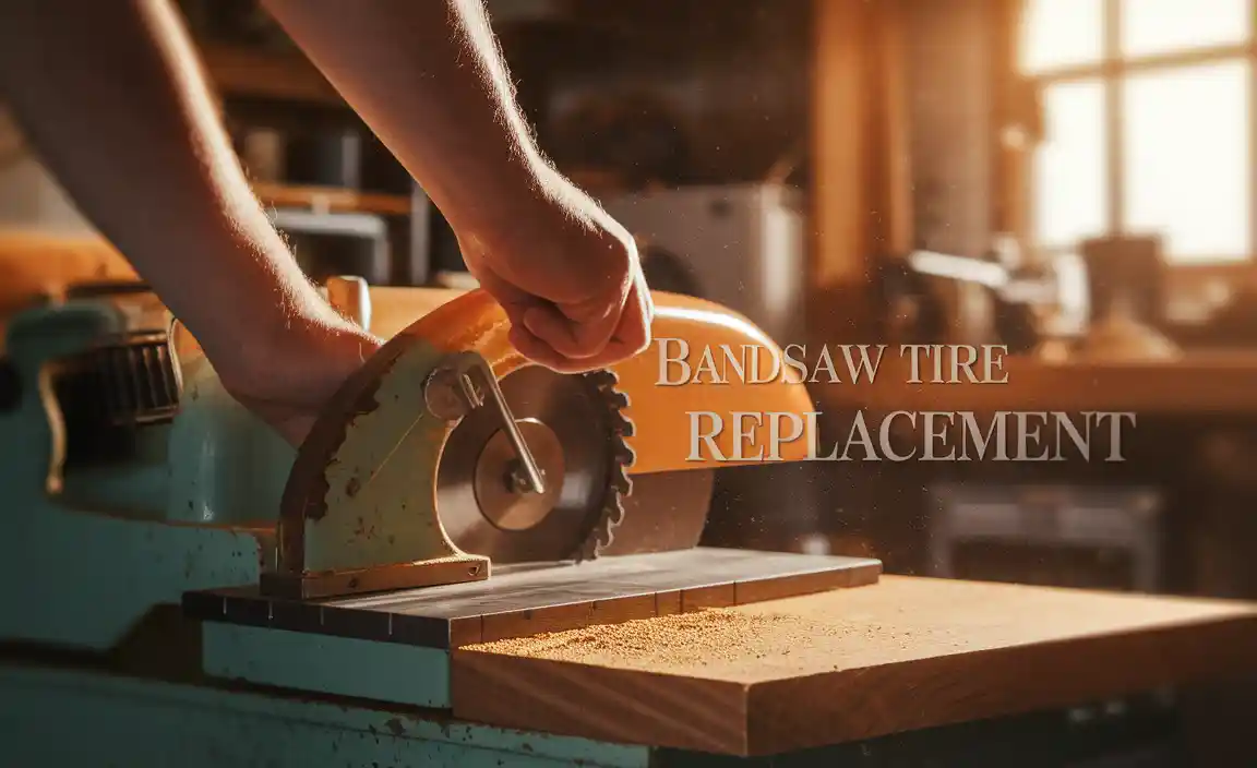 Bandsaw Tire Replacement