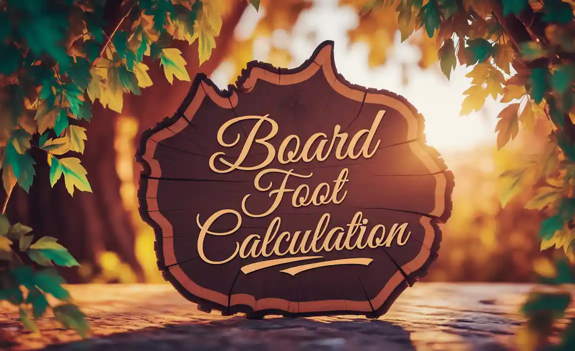 Board Foot Calculation
