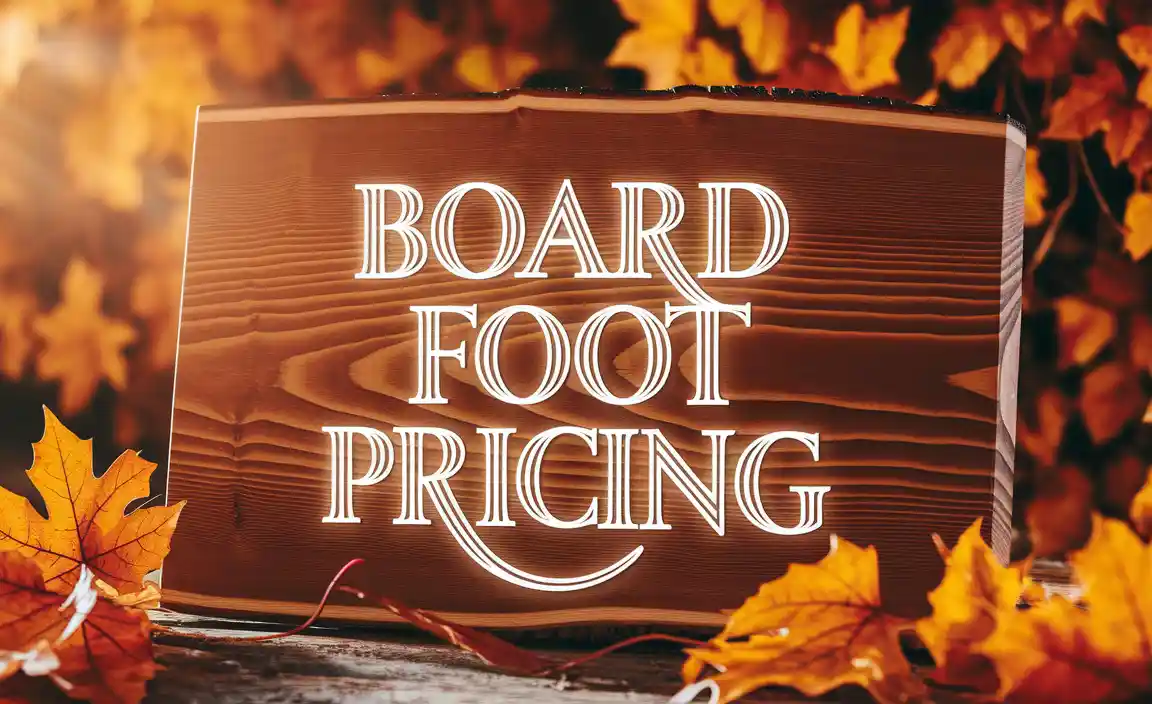 Board Foot Pricing