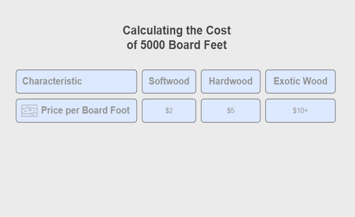 Calculating the Cost of 5000 Board Feet