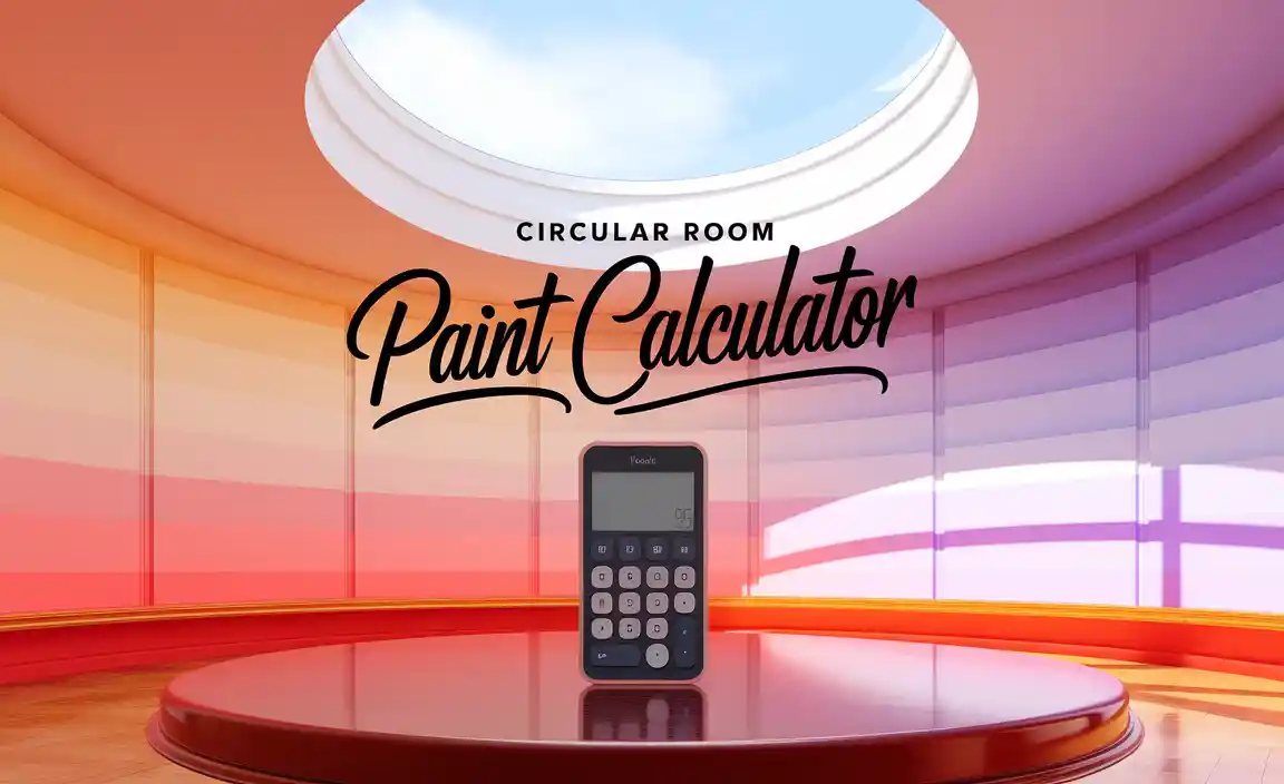 Circular Room Paint Calculator