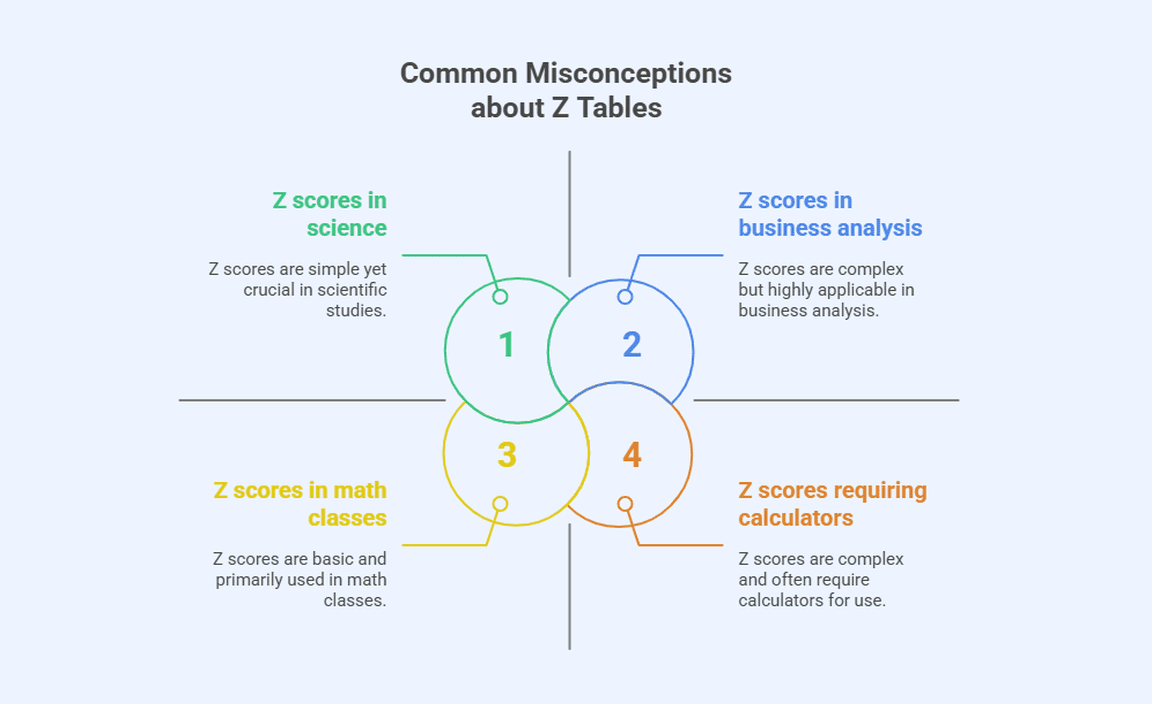 Common Misconceptions about Z Tables