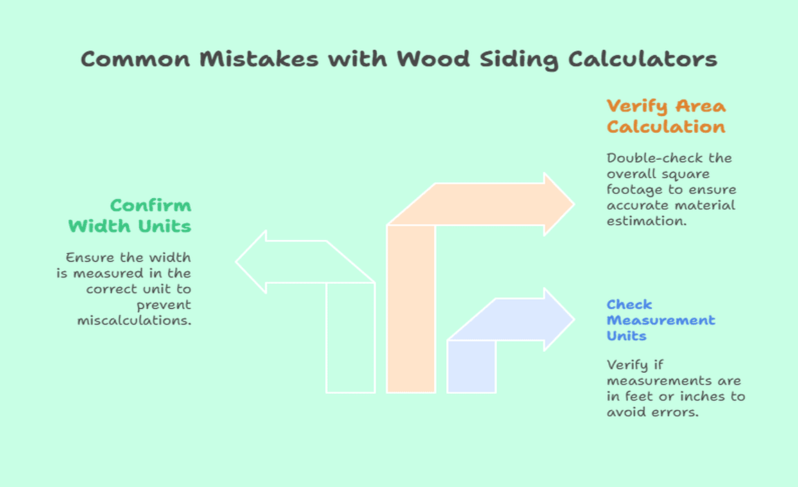 Common Mistakes with Wood Siding Calculators