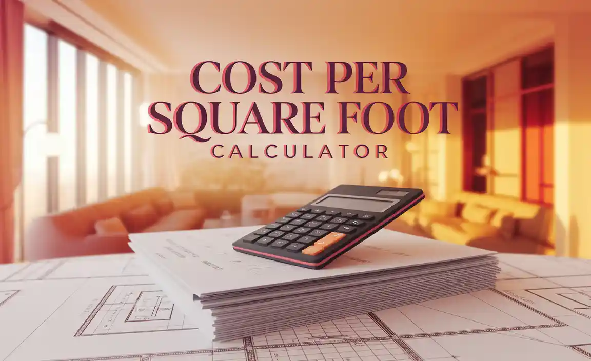 Cost Per Square Foot Calculator