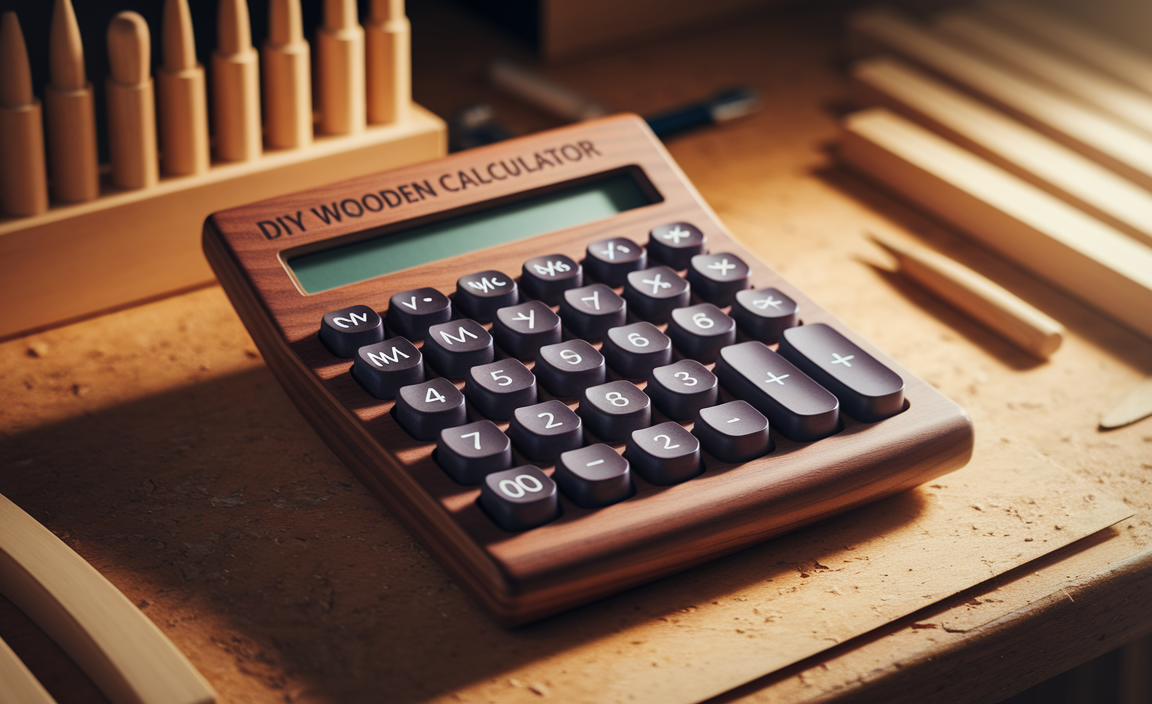 Create A Unique Diy Wooden Calculator For Your Home