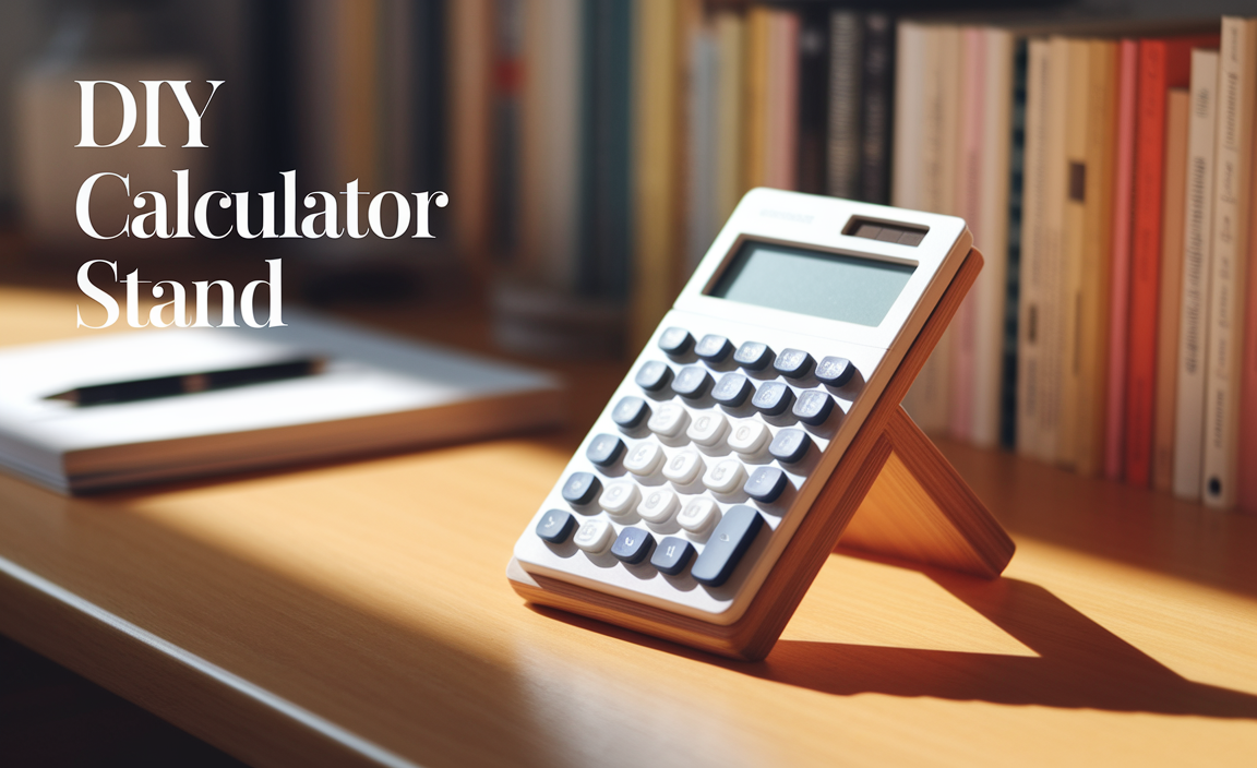 Create Your Own Stylish Diy Calculator Stand Today