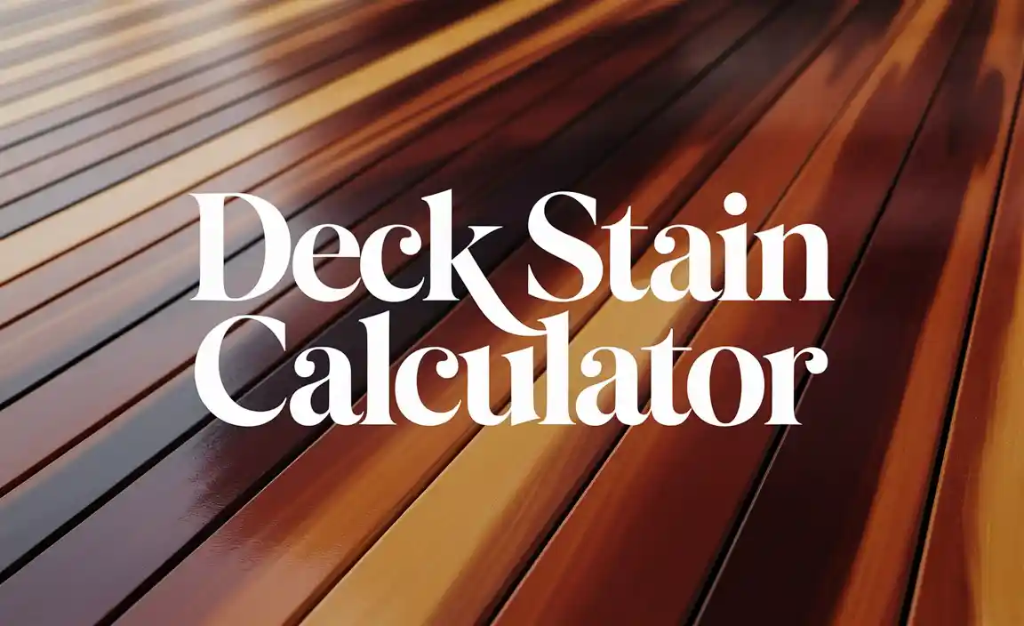 Deck Stain Calculator