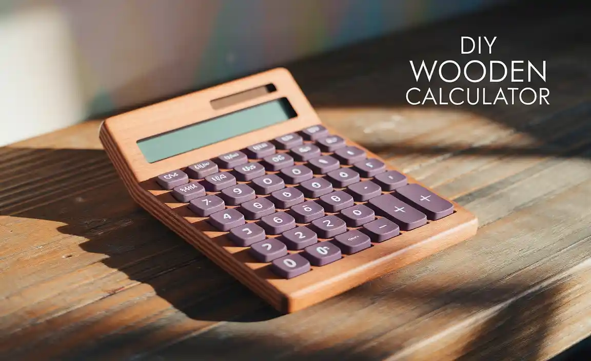 Diy Wooden Calculator