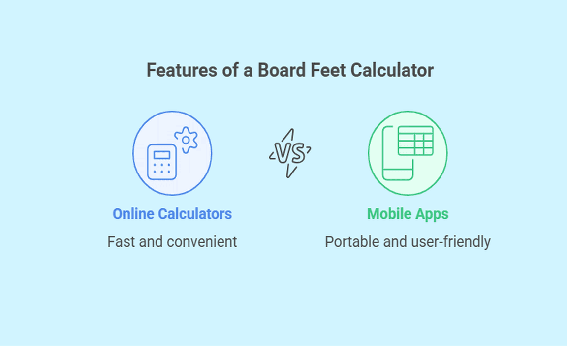 Features of a Board Feet Calculator
