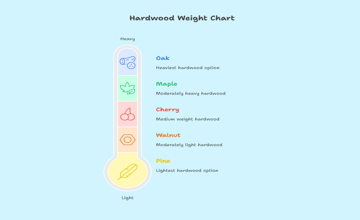 Hardwood Weight Chart