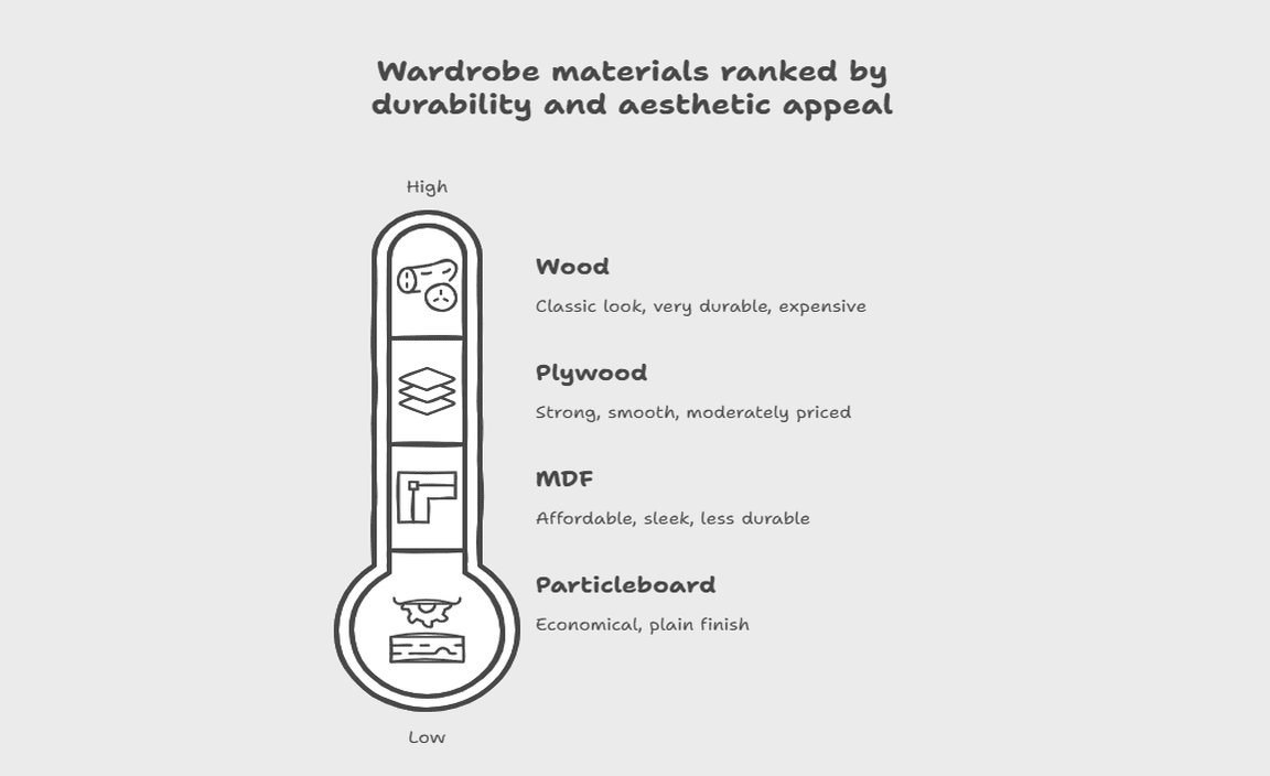Material Types for Single Door Wardrobes
