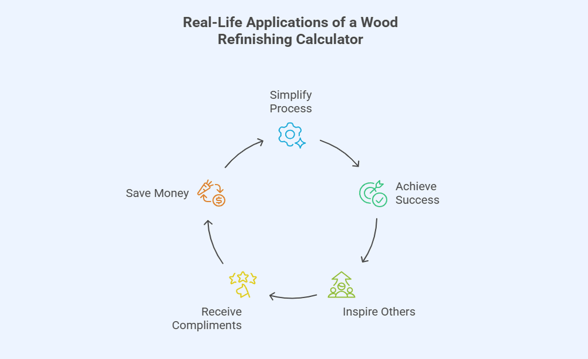 Real-Life Applications of a Wood Refinishing Calculator