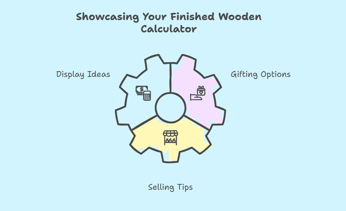 Showcasing Your Finished Wooden Calculator