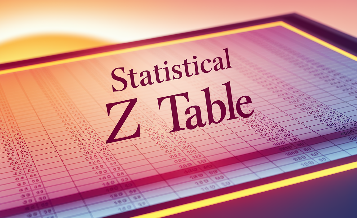 Statistical Z Table Use