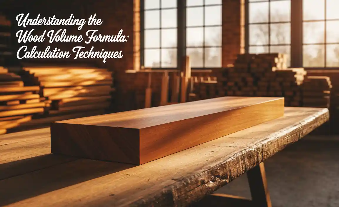 Understanding The Wood Volume Formula -  Calculation Techniques