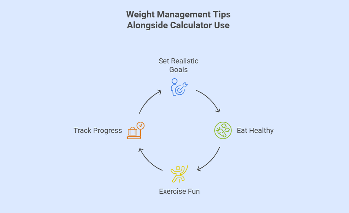 Weight Management Tips Alongside Calculator Use