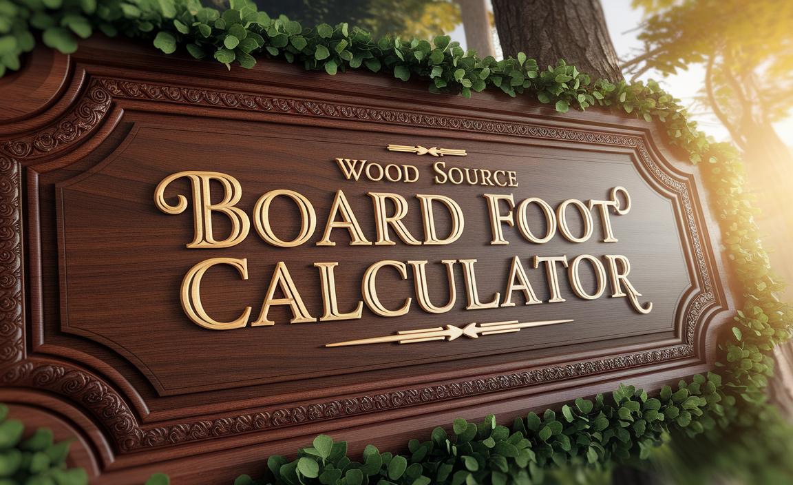 Wood Source Board Foot Calculator