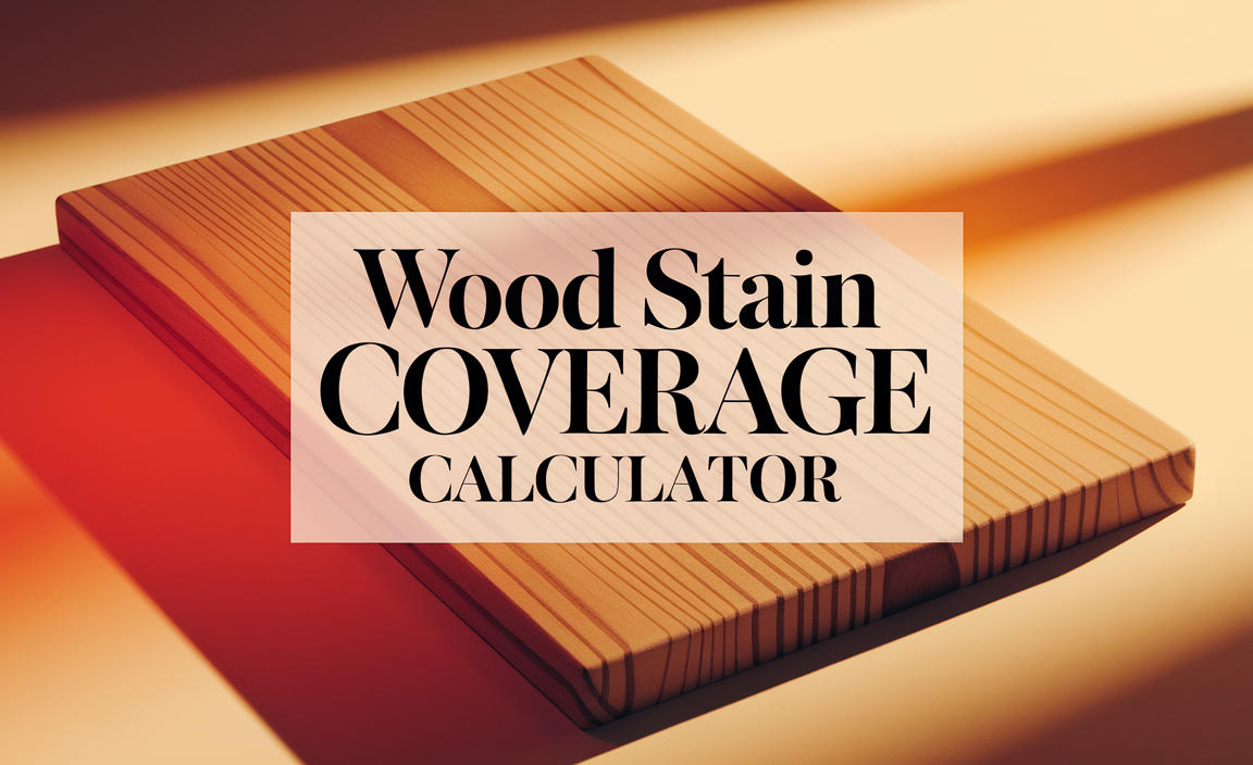 Wood Stain Coverage Calculator
