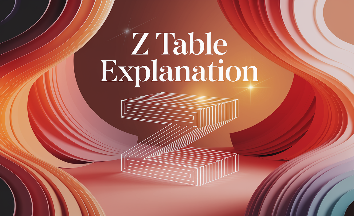Z Table Explanation