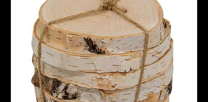 bulk birch disk coasters
