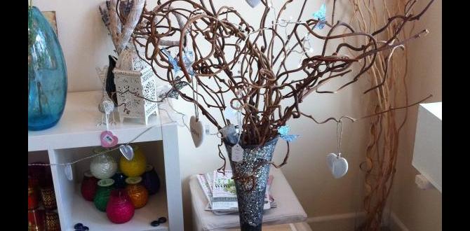 decorative birch twig centerpieces
