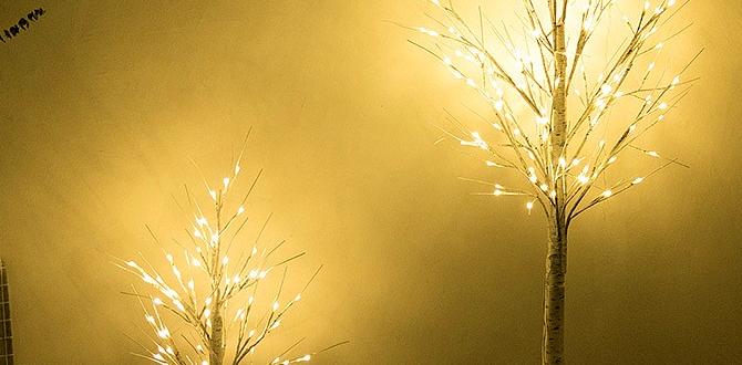 indoor birch decorative lighting
