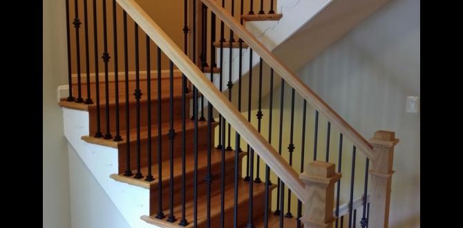 indoor birch stair railings