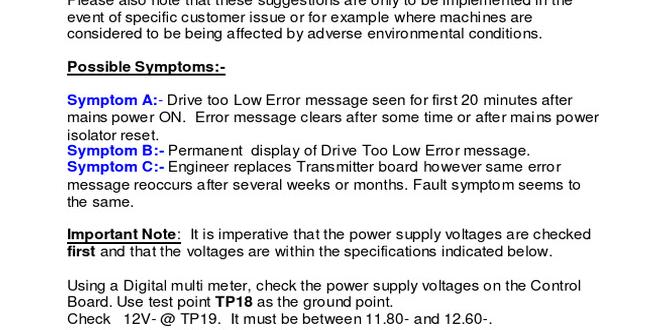troubleshooting low drive depth troubleshooting low drive depth