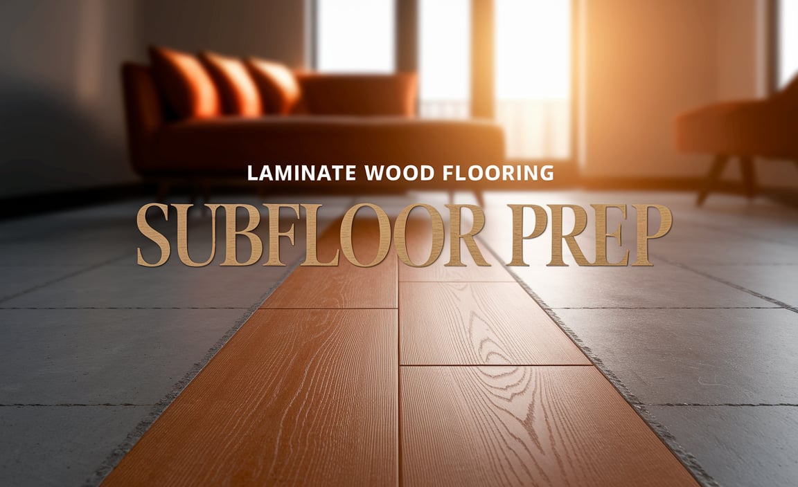 Laminate Wood Flooring Subfloor Prep