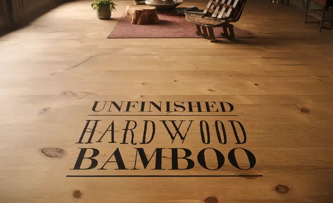 Unfinished Hardwood Bamboo