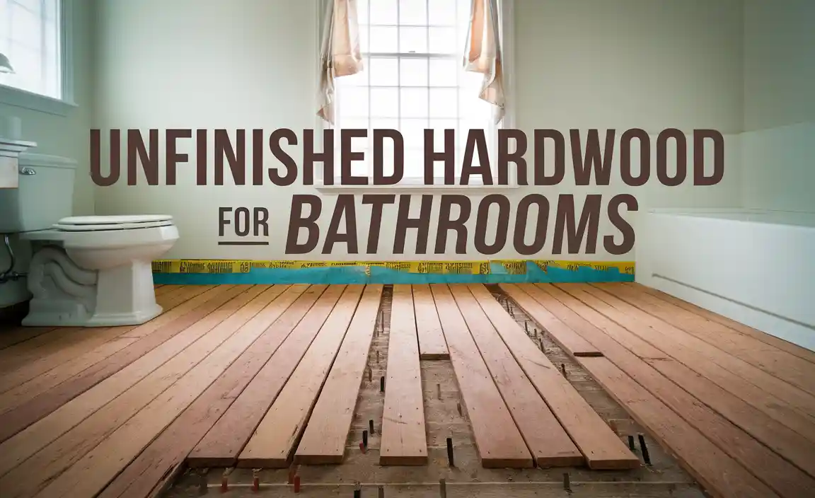 Unfinished Hardwood For Bathrooms